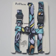 PeThem Cat Harness & Leash Set Escape Proof  Adjustable Small Medium Large New