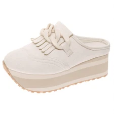 Pierre Dumas Women's Paloma 5 Clog Shoes Ivory