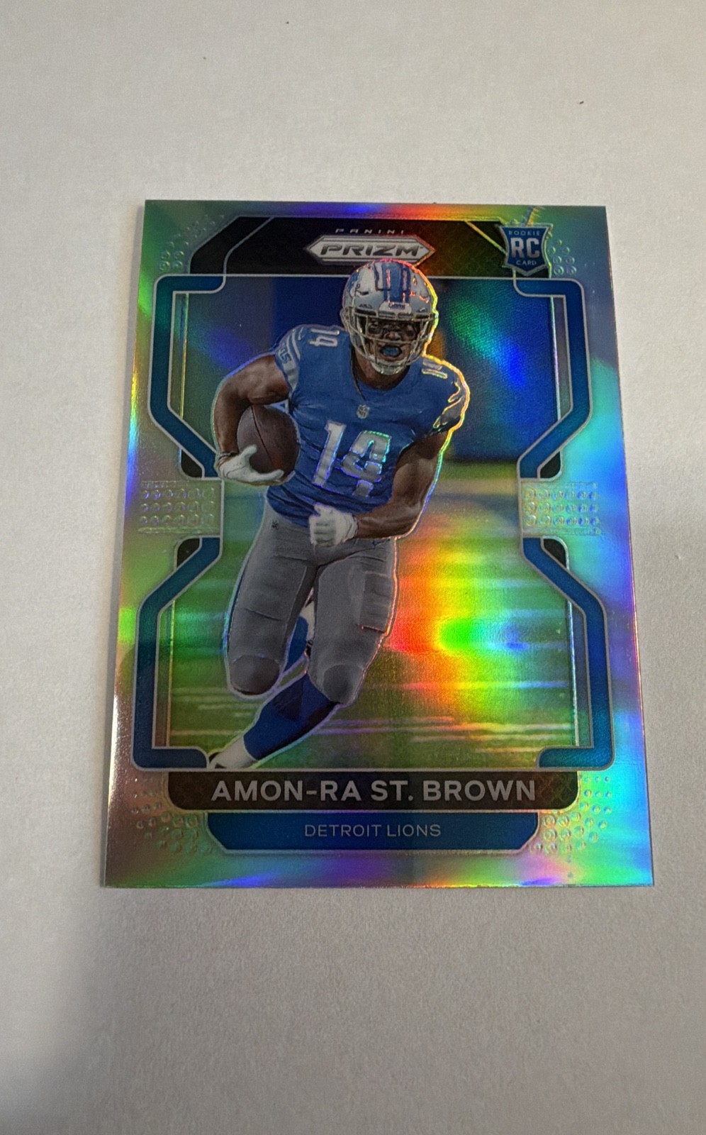 2021 Panini Prizm - Rookie Variation Amon-Ra St. Brown #V-358 Silver Prizm (RC)