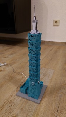 Taiwan Taipei 101 3D LED Beleuchtung 