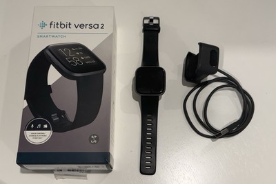 Fitbit Versa 2 - Health & Fitness Smart Watch Black Band FB507