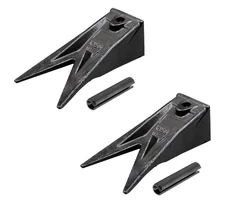 2PK Viking’s Hensley-Style X156WT-CT Twin Tiger Bucket Tooth w/ 156LPN Flexpins