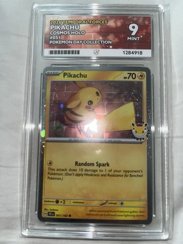 Pokémon TCG Pikachu 051/162 Pokemon Day Promo Card Ace 9 Mint