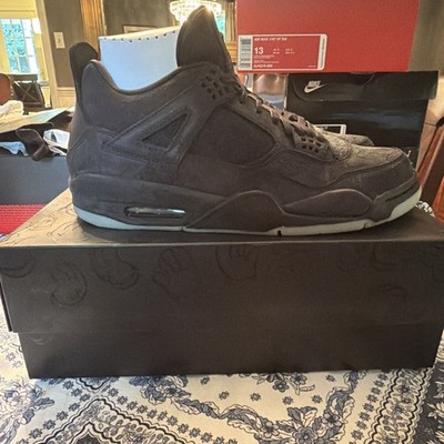 Nike Air Jordan 4 Kaws Black Size 13 DS Brand New  930155-001