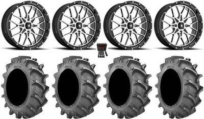 MSA Portal 20'' Wheels Machined 35x8.3 BKT 171 Tires Polaris RZR XP 1000 / PRO XP