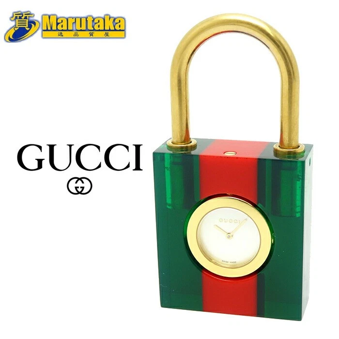 Cadenas montre Gucci Constance réf. Cuir acier inoxydable Ya150501