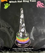 Halloween Witch Hat Toss Game Inflatable Ghost Ring Toss Kids Party Toy