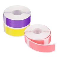 Thermal Labels, D30 Label Tape Stickers 12x40mm 3Roll Pink Yellow Purple