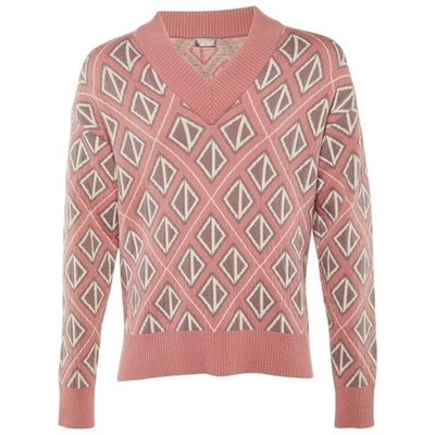 Dior Homme x Cactus Jack CD V-Neck Sweater in Pink