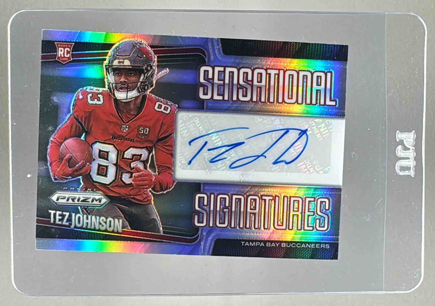 Tez Johnson 2025 Panini Prizm #SEN-TJN Sensational Signatures RC Auto /149