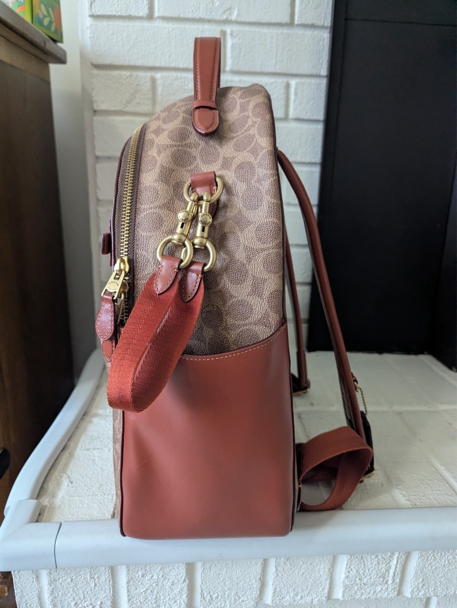 coach baby backpack in signature canvas color Brass/Tan/Rust | eBay coach baby backpack in signature canvas color Brass/Tan/Rust | eBay