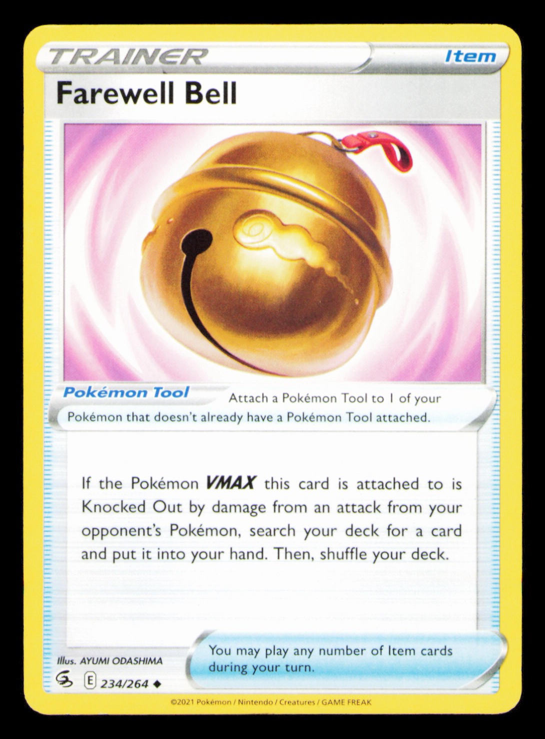 2021 Pokemon Farewell Bell 234/264 Uncommon Fusion Strike LP