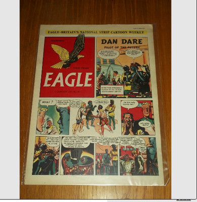 EAGLE #40 VOL 1 12 JANUARY 1951 BRITISH WEEKLY DAN DARE SPACE MAN NICE CONDITION
