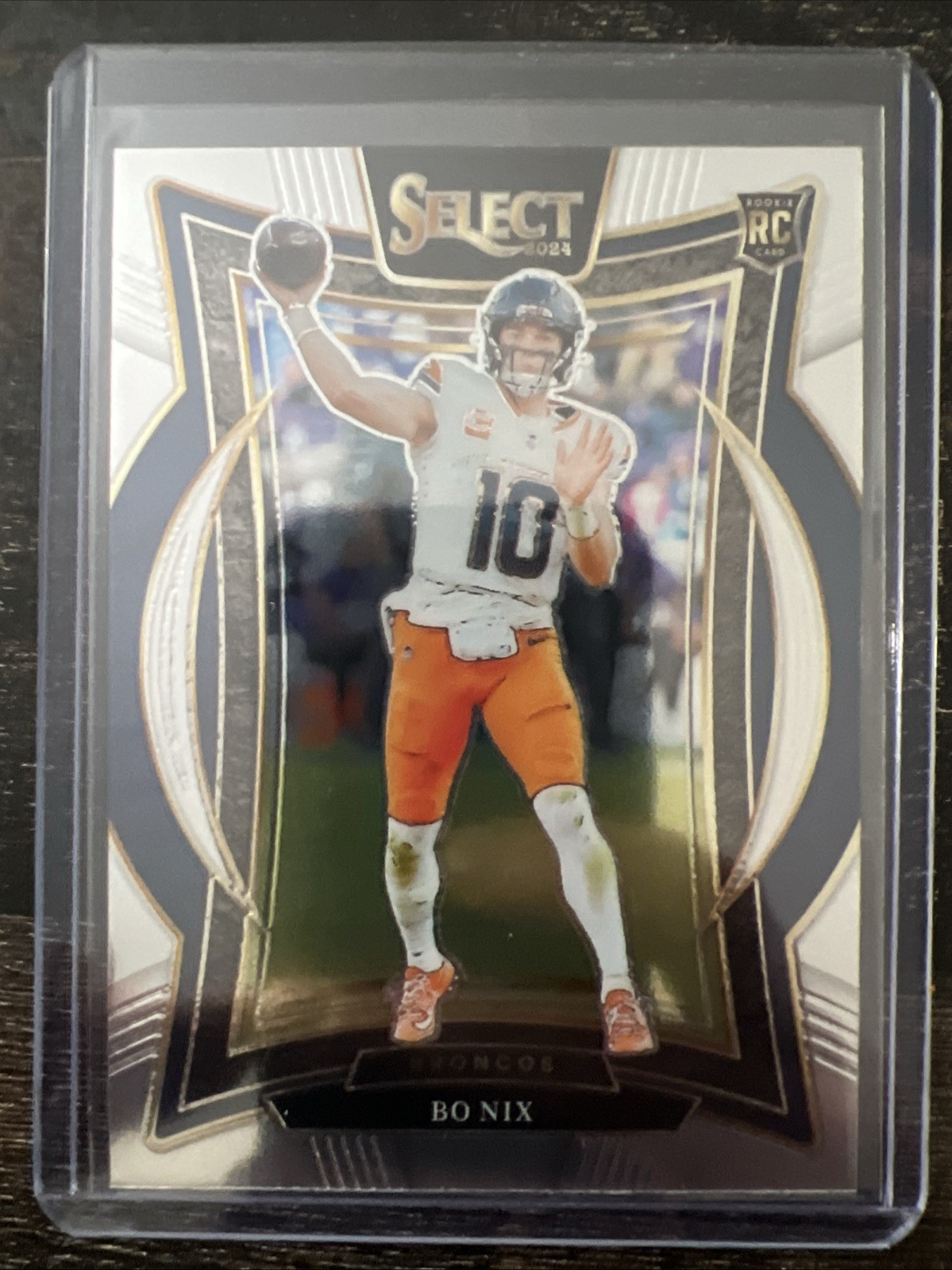 2024 Panini Select - Concourse Bo Nix #30 Silver Prizm (RC)