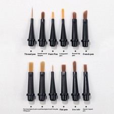 12Pcs/Set Disposable Nail Polish Brush Pen Can Replacement Head Brush Nail Brush