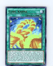 Yu-Gi-Oh TCG Cubic Karma MVP1-EN041 1st Edition Ultra Rare Card NM