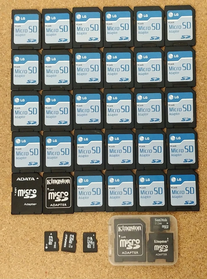 512MB MicroSD Memory Card With SD Adaptor, 32 Pieces For Store or Gold Recovery. - Image 3 of 4