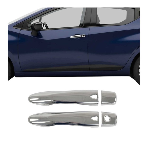 Chrom TüRgriff Blende FüR Nissan Micra 2017-2020 2-TüR Edelstahl 4Tlg-image