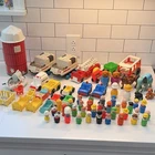 Fisher-Price Little People Vintage Lot Figures Vehicles Animals space farm