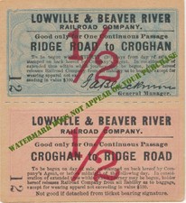 Lowville & Beaver River RR Croghan NY to Ridg...