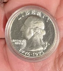 SILVER PROOF! BICENTENNIAL 1776-1976 - S WASHINGTON QUARTER