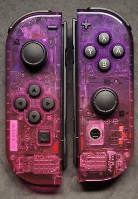 Custom New Nintendo Switch Atomic Purple & Rose Red Joy-Con Controllers!