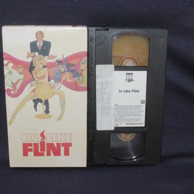 In Like Flint VHS Video CBS/FOX James Coburn Jean Hale Andrew Duggan
