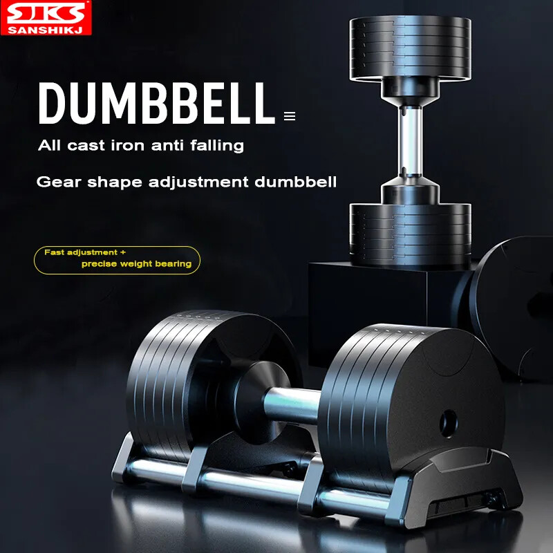 Juego de Mancuernas Ajustables,Mancuernas Fitness Profesional, Aumento 4kg, 32kg, 24kg