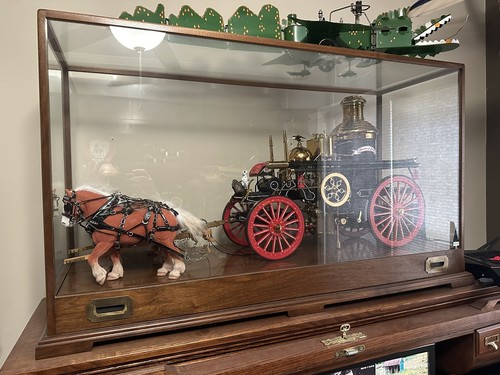 American LaFrance Fire Truck Working Live Steam Engine Gold Plated Hand Machined - Picture 3 of 10