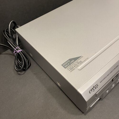 Reproductor de DVD VCR Grabadora VHS Sanyo DVW-6100 Cables Combo PROBADO FUNCIONA Sin Control Remoto - Imagen 7 de 18