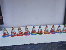 1 Satz Ferrero Kinder Ü-Ei - Aufkleber Hütchen - Frühling mit Eiermann  1996