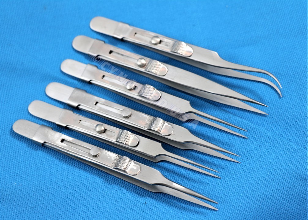 GERMAN Tweezers Set Stainless Steel Hobby Electronic Jewelry Watch