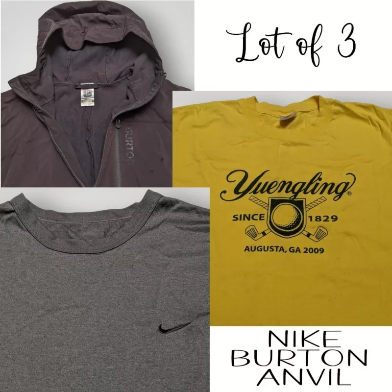 burton lot sports wear items with defects 