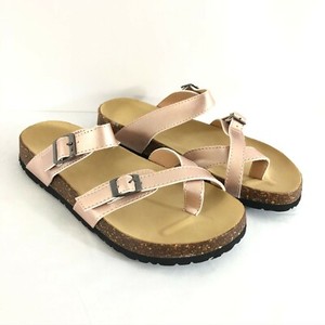 rose gold slip on sandals