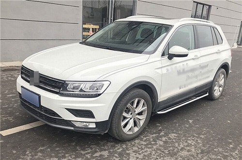 2 STCK. Trittbretter Seitenschritt Nervenstangen für VW Tiguan SWB 2016-2021 - Picture 4 of 6