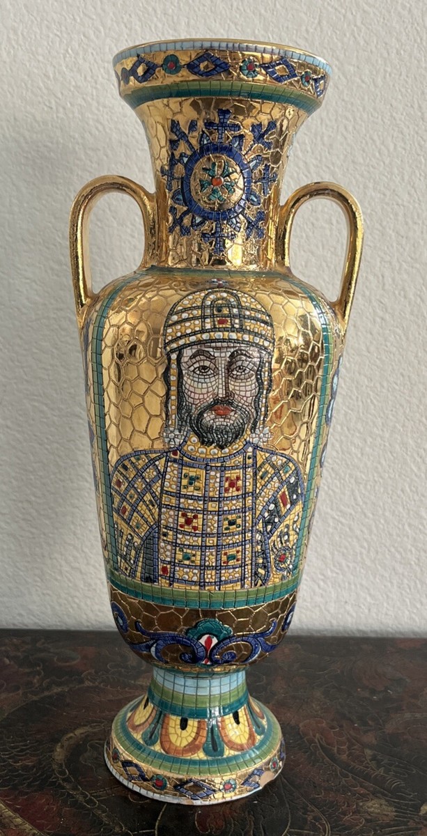 L'Antica Deruta 陶器 花瓶 ヨーロッパ イタリア L Antica Deruta - Etsy