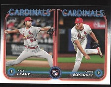 Kyle Leahy / Chris Roycroft RCOM US189 Aqua Baseball 2024 Topps Update Cardinals