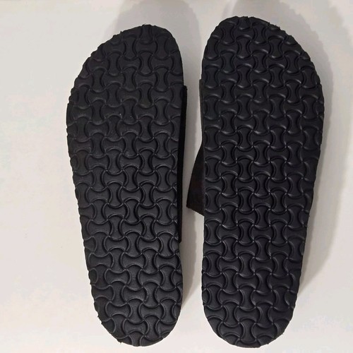 Disney Sandals Mens 8 Womens 10 Brown Suede Leather Embroidered Mickey - Picture 6 of 7