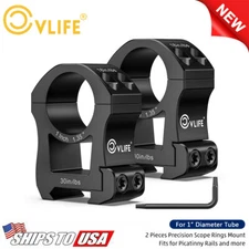 2Piece Extra High Scope Rings Mount 1.35" Center Height For Picatinny Rail Mount