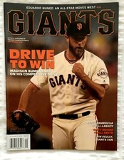  San Francisco Giants Sept 2016 Magazine Program MADISON BUMGARNER Vin Scully NM