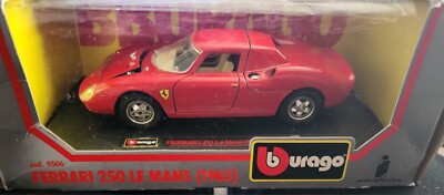 Bburago 0506 1:24 Ferrari Metal 250 le Mans 1965 Red Boxed Italy