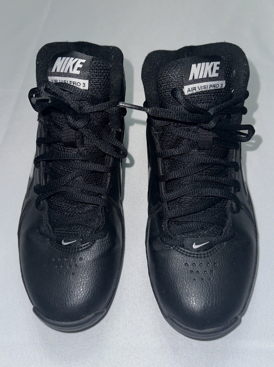 Nike Mens Air Visi Pro 3 Black Basketball Shoes Sneakers