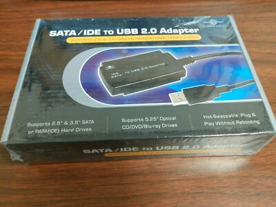 Vantec SATA IDE to USB 2.0 Adapter Converter Cable CB-ISATAU2 for2.5'' 3.5'' 5.25''