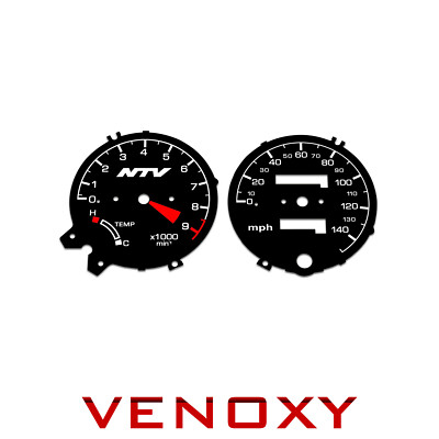 Honda NTV 650 Deauville 1992-1997 Gauge Faces MPH BLACK