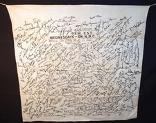 1946 Duffy's Tavern Radio Show NBC PROMOTIONAL Apron Over 200 Stars PLEASE READ