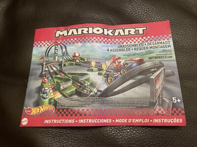 Hot Wheels Mario Kart Circuit Ersatzteile - Anleitungsheft