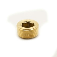 Thrifco 5318118 1/2 inch Brass Countersunk Plug