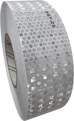 Conspicuity Tape DOT-C2 Approved Reflective Tape Trailer White 2 x150  -1 Roll