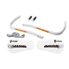 Tusk D-Flex Handguards with MX Shields White 7/8" Bar Mounts