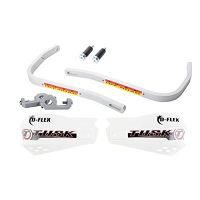 Tusk D-Flex Handguards with MX Shields White 7/8'' Bar Mounts